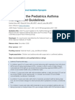 Updated Asthma Guideline