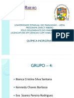 Química Inorgânica - Família 4A