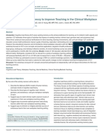 COgnitive Load Theory and Clinical Teaching