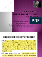 Impersonality Theory of Poetry Highlight