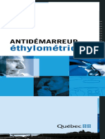 Antidemarreur Ethylometrique