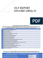 Self Report Quetionaire (SRQ) 20