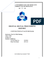 National University Ho Chi Minh City Digital Signal Processing Report on Convolution of CT and DT Signals