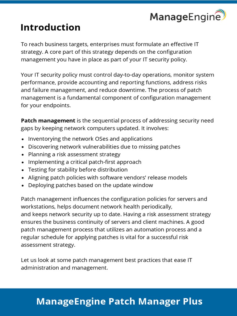 Automated Patch-Management-Best-Practices-Guide For Linux | PDF