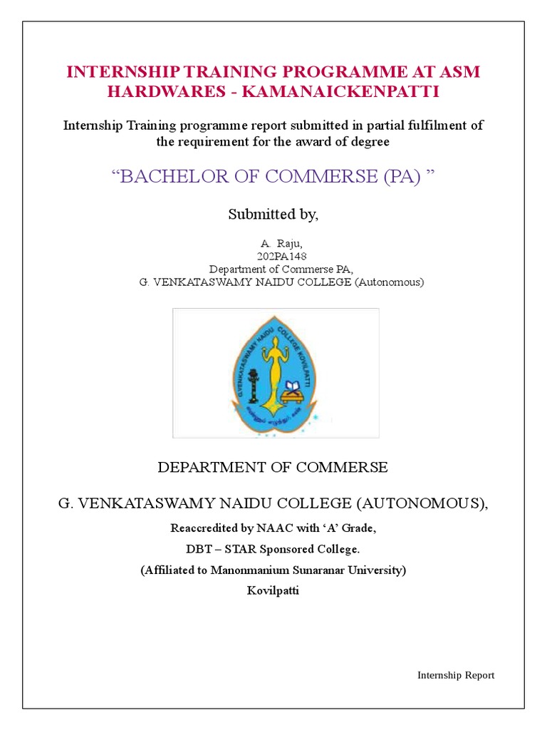 Internship Report | PDF | Invoice | Taxes