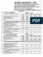 2022 2023 New Acu School Fees Schedule