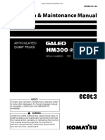 Komatsu Galeo HM300-2 Articulated Dump Truck Operation & Maintenance Manual