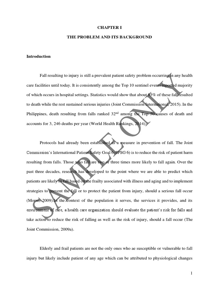 Nurse Compliance with Fall Prevention Protocol | PDF | Joint Commission ...