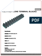 Polypropylene Terminal Blocks: Product Datasheet