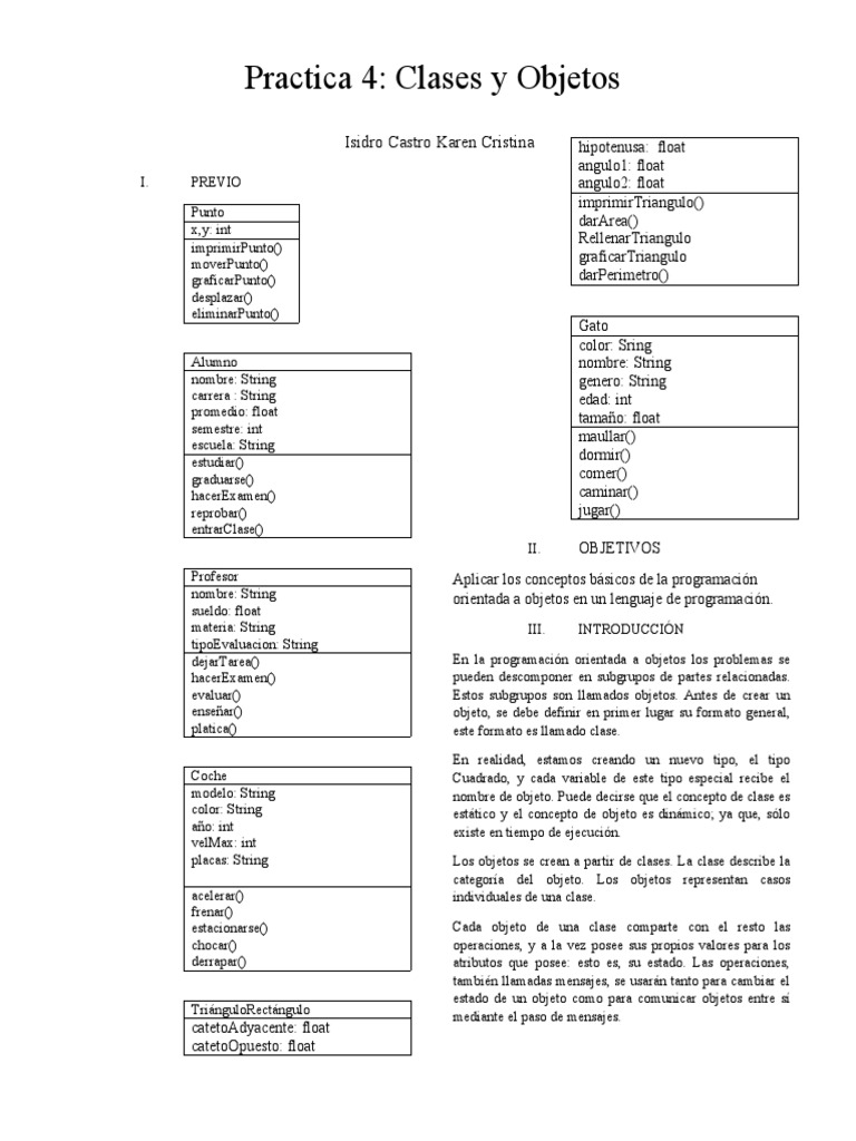 Clases y Objetos en POO | PDF | Constructor (Programación Orientada a ...