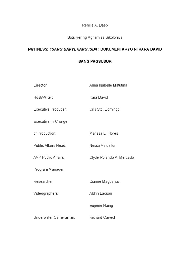 Pagsusuri Daep | PDF