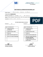 Updated Medical Referral Slip