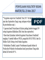 RTL SUPERVISI PENYELIAAN FASILITATIF BIDAN KOORDINATOR, TGL 23 Mei