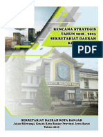 Banjarkota - Go.id Informasi Publik Sakip Sekretariat Daerah Kota Banjar 6. Renstra Setda Tahun 2018 2023 PDF