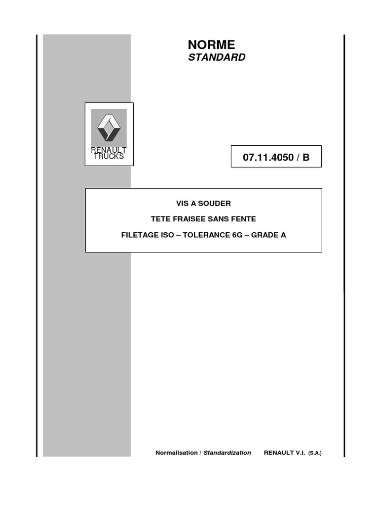 Norme: Standard | PDF | Régulations