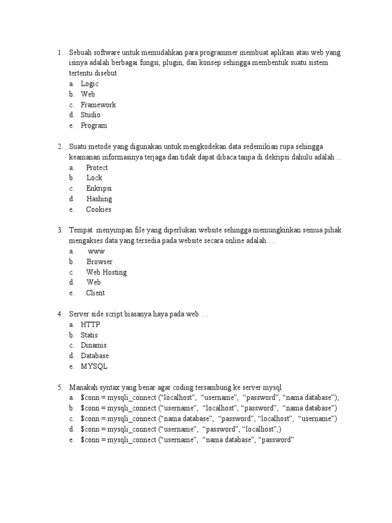 Pemrograman dan Framework Web Dasar | PDF