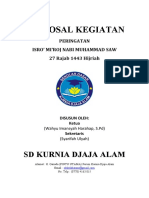 Proposal Kegiatan Israj Mi'roj SD Kda 2022