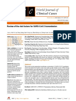 Review of The Risk Factors For SARS-CoV-2 Transmission