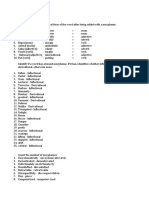 Quiz 2 - Morpheme