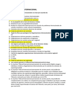 Examen de Organismos e Instituciones Internacional