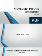 Improvement in Food Resources-I