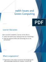 Health Issues and Green Computing