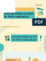 Linear Inequalities in Two Variables