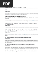 Storekeeper Interview Q&A Guide | PDF | Business