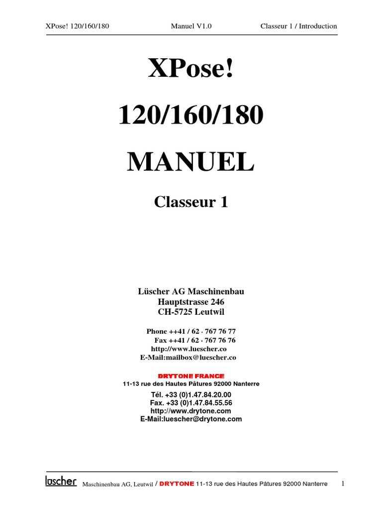 Xpose 120160180 Manuelxposefr | PDF