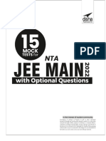 Disha 15 Mock Tests For NTA JEE Main 2022