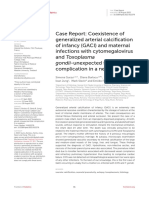 Case Report Coexistence of Generalized Arterial Calcification of Infancy (GACI) and Maternal Infections With Cytomegalovirus and Toxoplasma Gondii-unexpected Fatal Complication in a Newborn