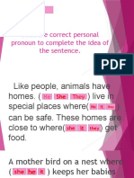 English Interactive PPT For Correct Personal Pronoun