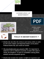 Conservation of Biodiversity: Tanisha Sarraf 01317001721 Bba Shift 1 Environmental Studies