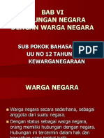 Bab Vi Hubungan Negara Kewarganegaraan