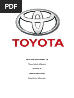 Toyota Indus Motor Company LTD, 20P00022, Khurram Abbas