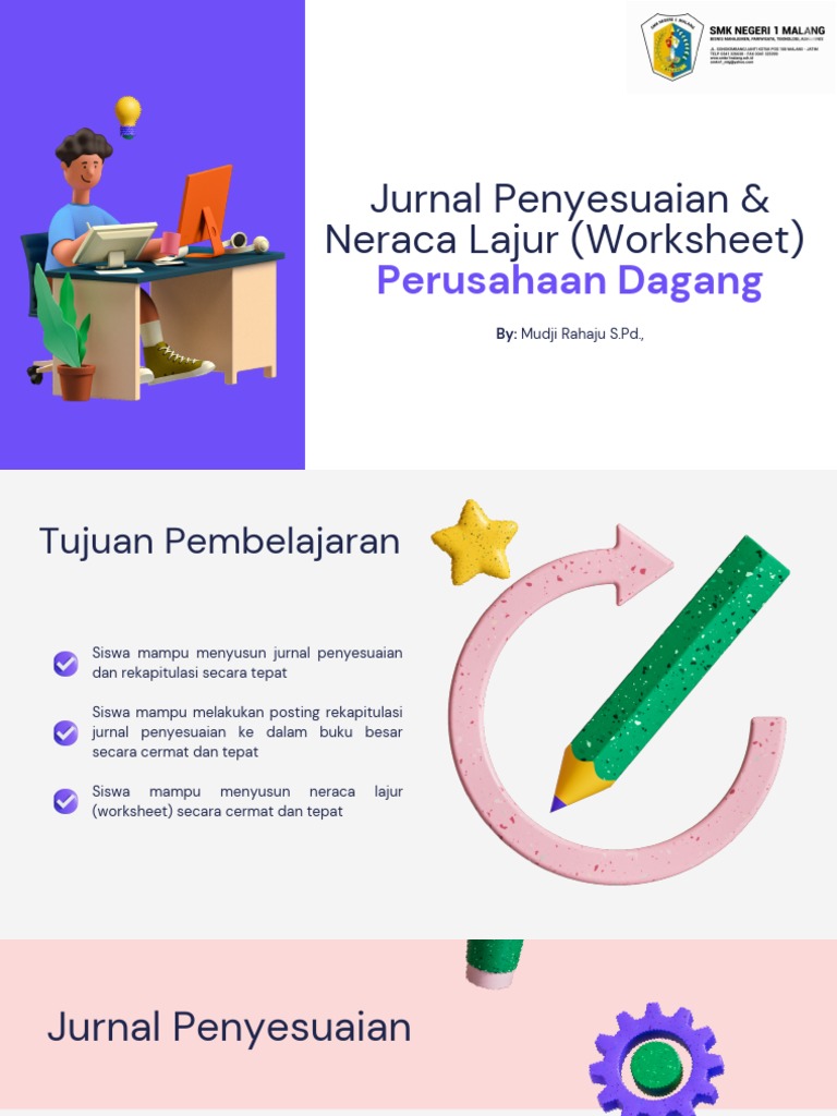 Jurnal Penyesuaian Neraca Lajur (Worksheet) PDF