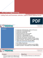 NC-Part Programming: Cutting Tools, Work Holding Devices, and Parameter Selection