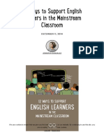 12 Ways To Support English Learners in The Mainstream Classroom - Cult of Pedagogy