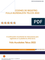 Instrucción de Registo - Polla Mundialista