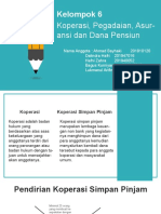 Kel 6. Koperasi, Pegadaian, Asuransi Dan Dana Pensiun