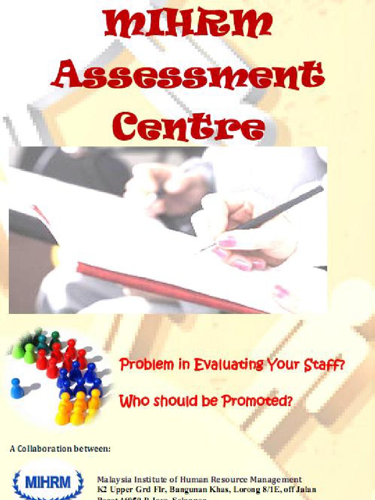 Malaysian Institute of Human Resource Management (MIHRM) Assessment ...