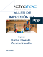 TALLER DE IMPRESIÓN 3D