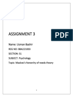 Psychology Assignment 3