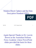 Documents - Pub Modern Block Ciphers and The Data Encryption Standard Des