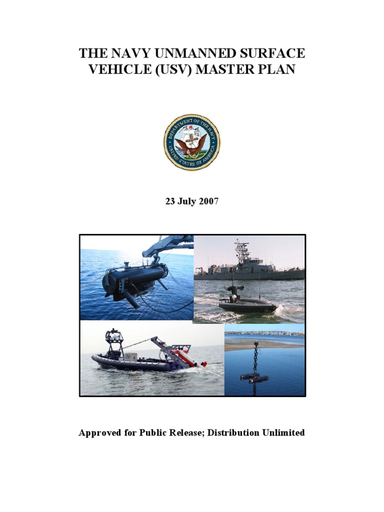 USV Master Plan Overview | PDF | Unmanned Aerial Vehicle | Navies