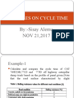 Examples On Cycle Time