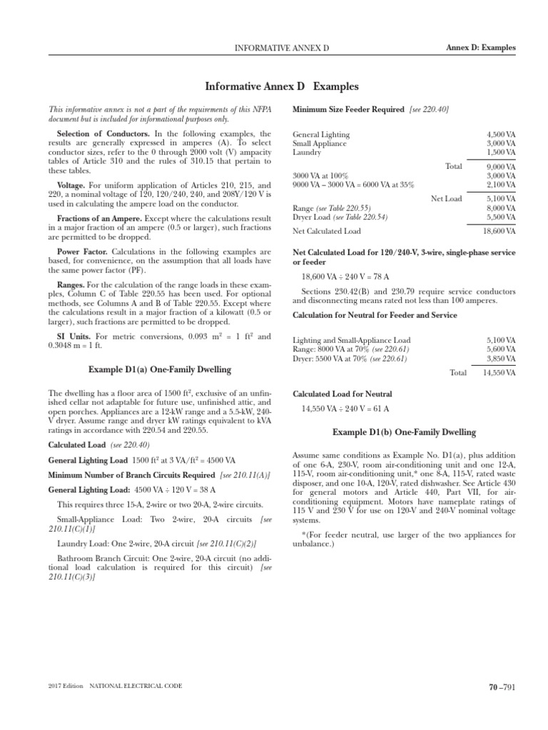 Examples - National Electrical Code (2017) | PDF | Water Heating | Ac ...