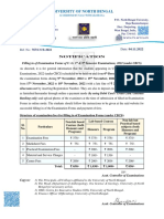 Fees Structure For U. G. 3rd & 5th Semester Examinations, 2022