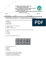 Soal PAS SBDP Kelas VI Semester 1