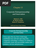 Corporate Entrepreneurship and Innovation